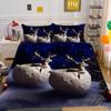 Kemila 3D Bedding Set Christmas Elk Pattern Duvet Cover Comforter Bed Linen Single Twin Full Queen Size Kids Girl Boys Gift Home Decor