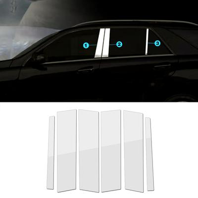 For Mercedes Benz M Class ML ML63 ML350 W166 2012 2015 Car Exterior Part Modify Window B C Pillar Sequin Decorate Trim Sticker