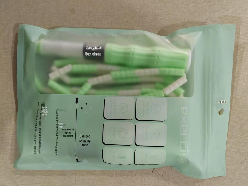 Adjustable Bamboo Jump Rope for Kids - Primary School & Kindergarten Beginner Special