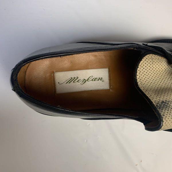 80s-90s? Vintage/MEZLAN/Slip-On Shoes/Size 12/29.5-30.0cm/Black/(USED)