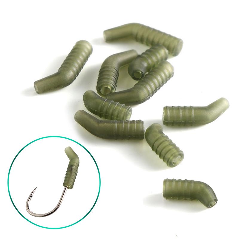 20Pcs Aligner Carp Fishing Accessories Anti Entanglement Sleeves Fishing Terminal Tackle TPE Fish Hook Sleeves