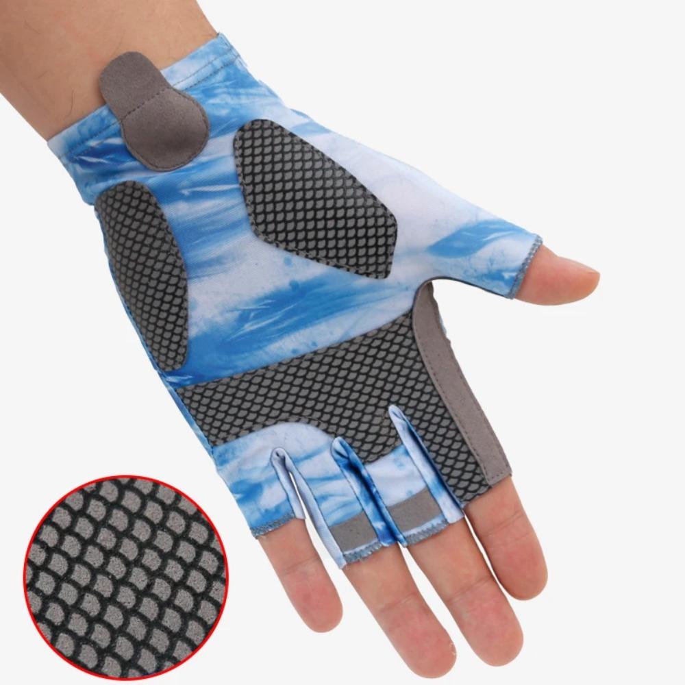 BEPAN Fishing Gloves Half Finger Anti-slip Quick-drying Sun Protection Breathable Profession Summer OutdoorFishing Bicycleridinggloves