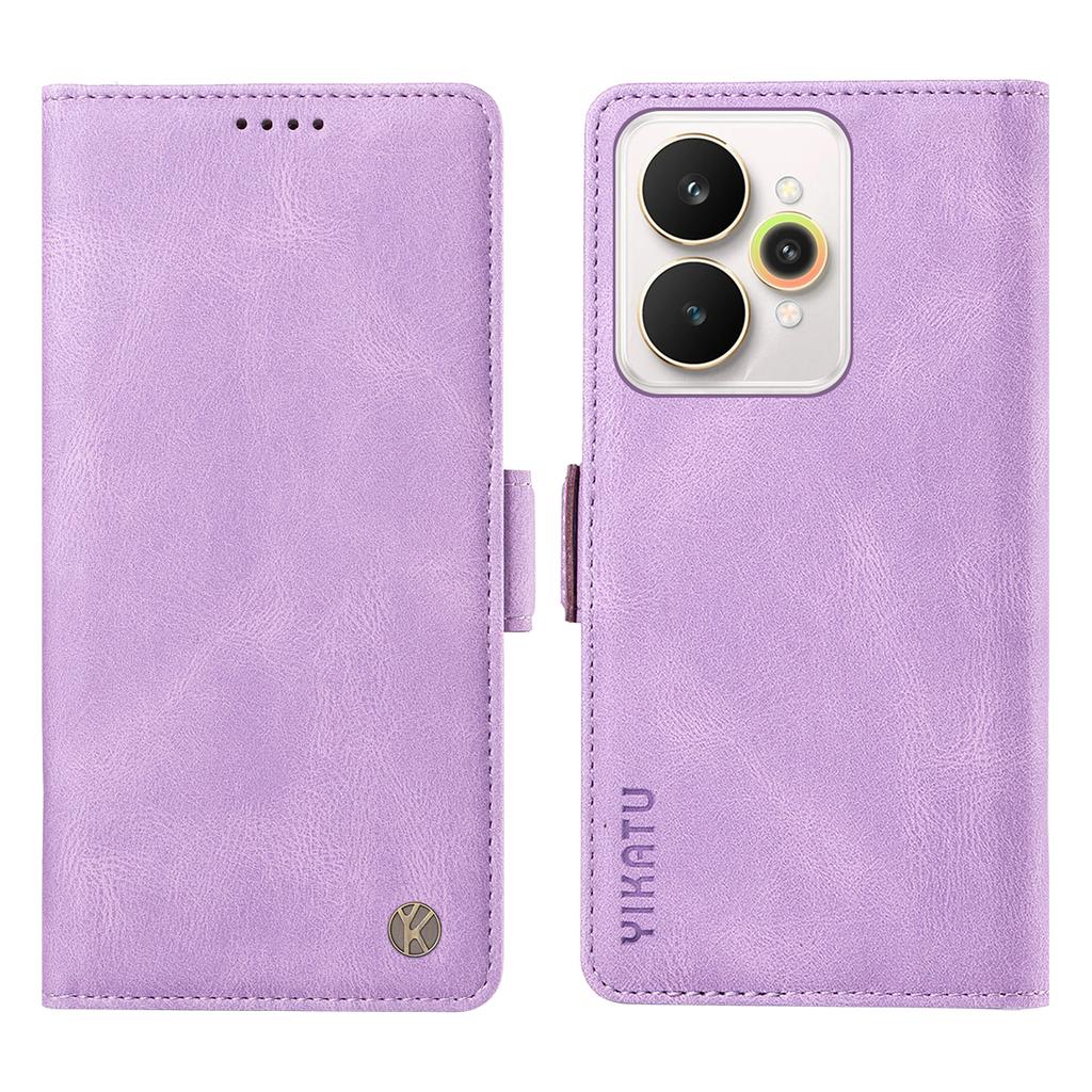 For Realme 15 Pro 5G/Realme 15 5G Leather Case YIKATU YK-005 Skin-touch Feeling Wallet Phone Cover