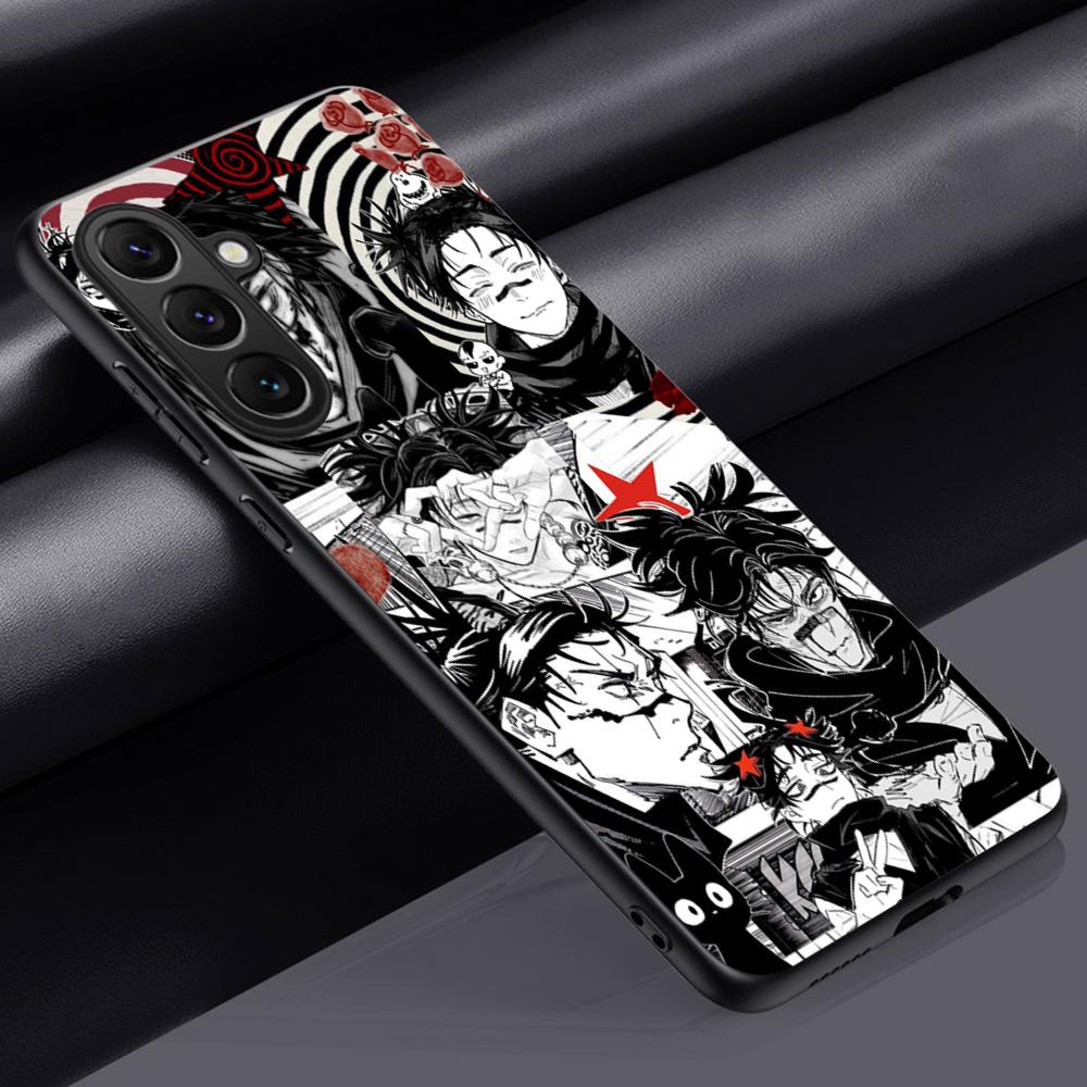 

Choso cool anime man pattern Phone Case For Samsung Galaxy S25 S24 S23 S22 S21 S20 Plus Ultra Note20 Soft Black Samsung S21 Ultra