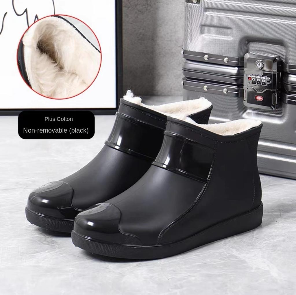 Fashion Couple Rain Shoes, Waterproof And Non Slip, Outdoor Fishing, Kitchen Work Rubber Shoes, Wear-resistant Water Shoes