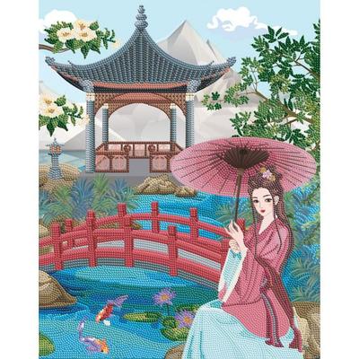 CRYSTAL ART Kit Diamond Painting Poster 35x45cm Asian Escape