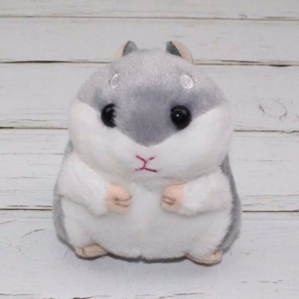 10cm Søte Plysjleker Kawaii Veske Ryggsekk Anheng Nøkkelring Kosedyr Barneleker til Barn Jente Bursdagsgave Hamsterdukke