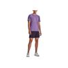 Under Armour Solid Color Crew Neck Short Sleeve T-Shirt Men Tops Purple 1375692-571