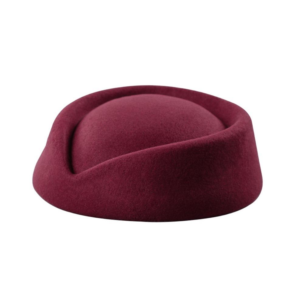 Fashion Stage Performance Beret Hat Cosplay Masquerade Party Airline Stewardess Caps Uniform Caps