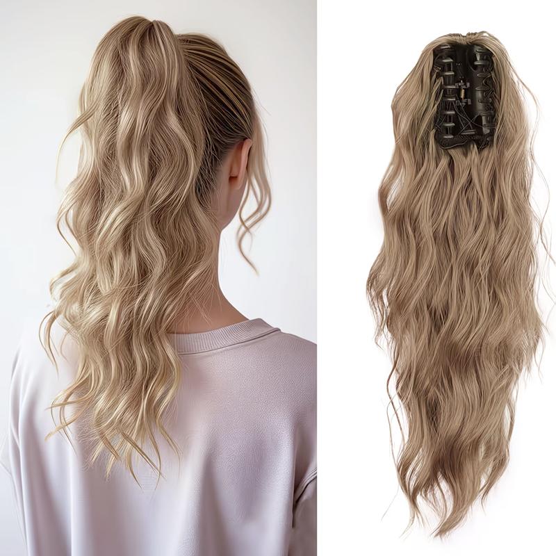 Heat-Resistant High Temperature Synthetic Ponytail Wig for Women Curly Stylish and Elegant with Easy To Wear Claw Clip Perfect for Halloween