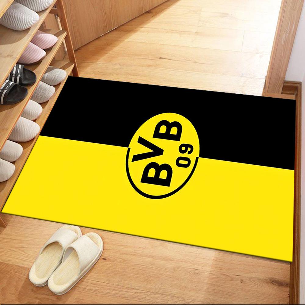 Borussia Dortmund Floor Mat Perfect For Game Room Living Rooms Dining Room Bedrooms Antislip Rug Anime Office Decor Perfect Gift For Friends Family