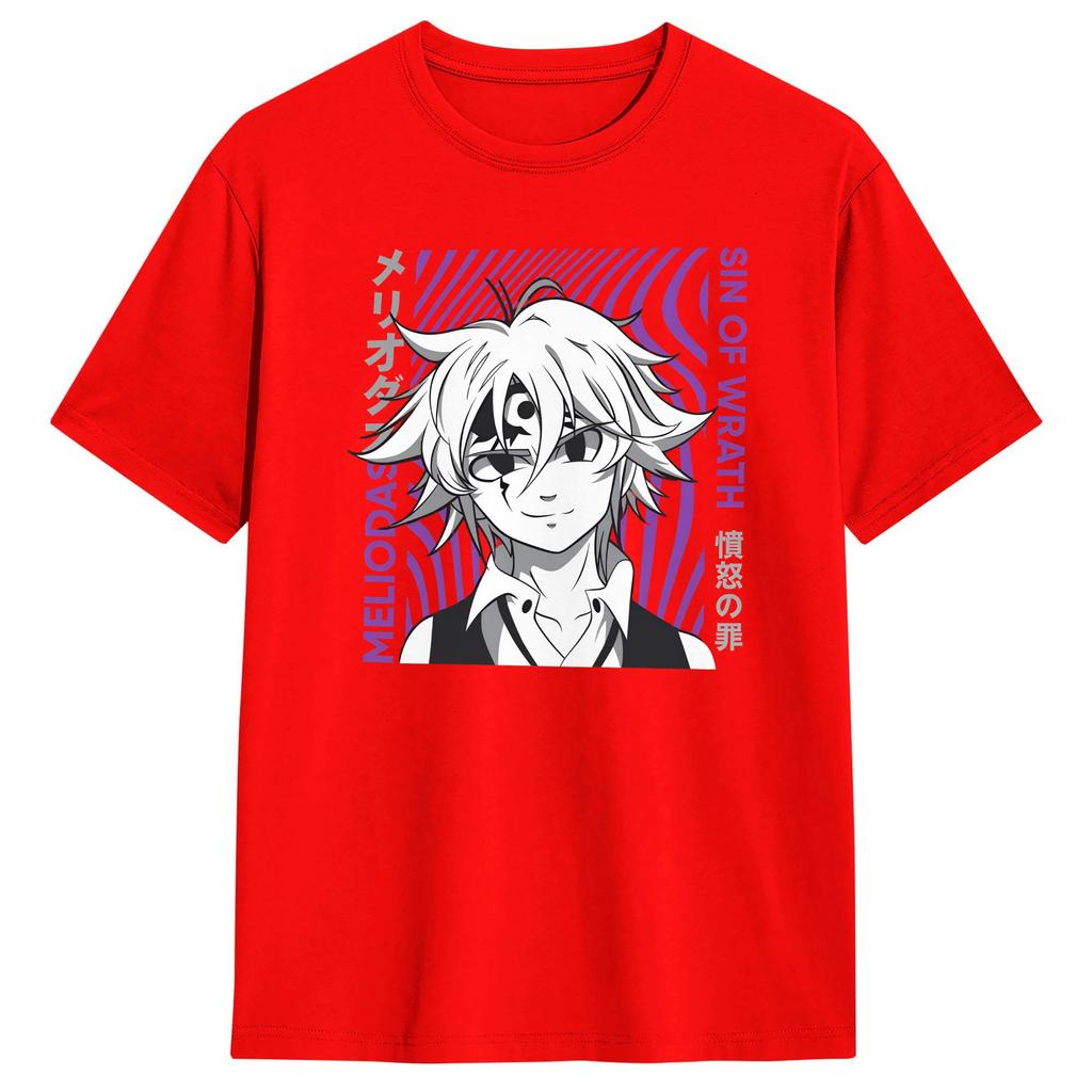 Nanatsu No Taizai Seven Deadly Sins TShirt Summer Harajuku TShirts Cotton ONeck Top Tees ShortSleeved Street Style Tops