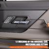 for Hummer EV Accessories Car Inner Door Pull Handle Surround Panel Frame Real Carbon Fiber Interior Sticker Compatible with Hummer EV 2024+ 4pcs