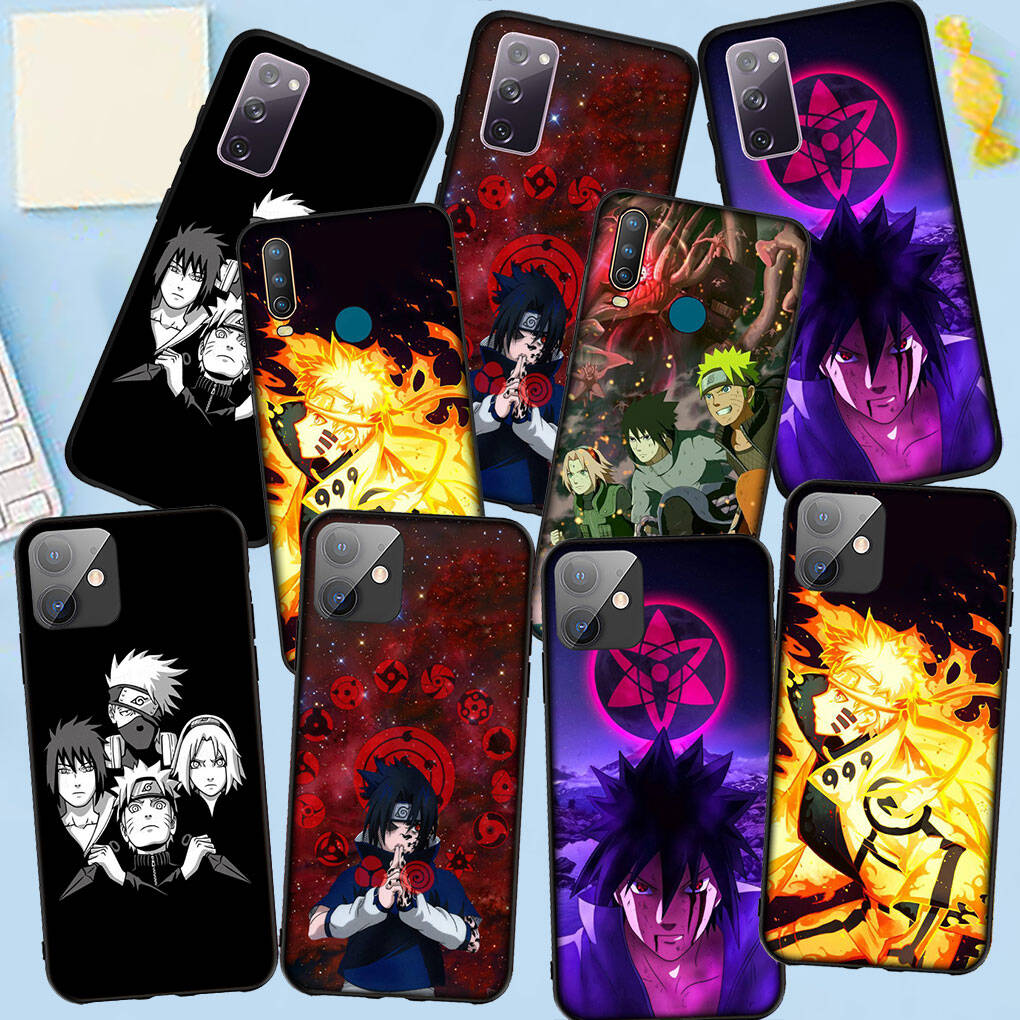 Phone Case for iPhone 17 15 16 Plus Redmi Note 14 12 11 13 Pro Max Huawei P30 P20 Lite OPPO A60 A40 A80 A18 A16 Wallpaper Naruto Uchiha Sasuke Cover