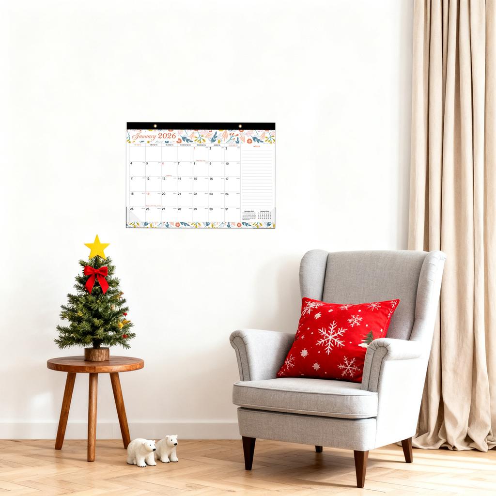 2026-2027 Wall Calendar, January 2026 To 2027, With Thick Paper, Christmas Wall Calendar