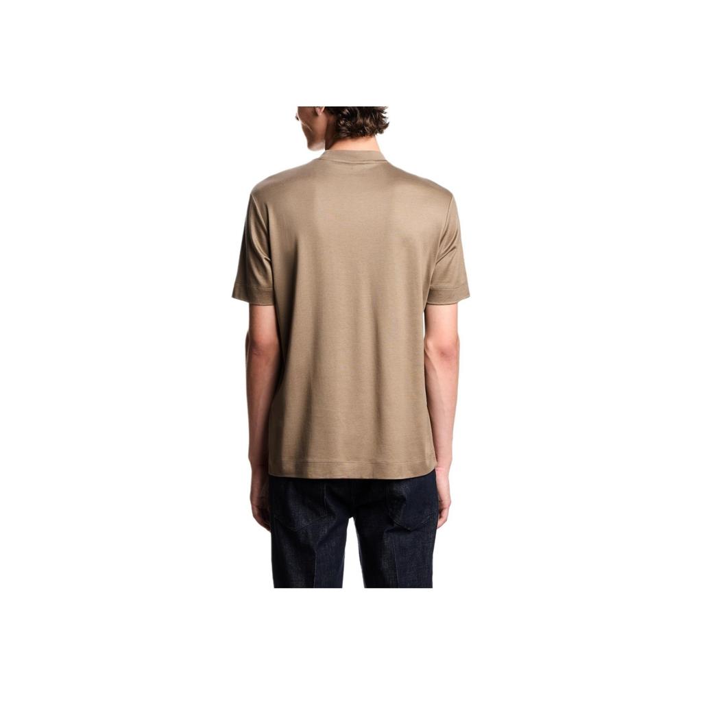 Emporio Armani 25FW ASV Lyocell Cotton Blend Logo Embroidered Crew Neck Short Sleeve T-Shirt Men Tops EM003007-AF18312-U6189