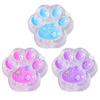 3Pcs Mini Cat Paw Squeeze Toy Stress Relief Kitten Paw Pinch Sensory Toy