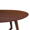 Round Dining Table 137x76 Cm Walnut Decor