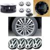 Volkswagen Hub Cover 2.6in High Gloss Finish Strong Abs Plastic Perfect Replacement For Lost Badges