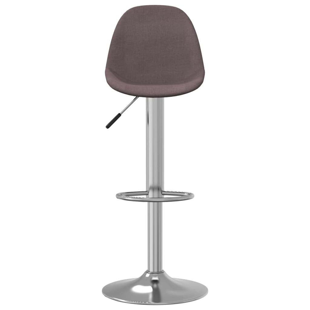 Vidaxl Bancos de Bar, 2 Peças, Cor Taupe, Estofados em Tecido
