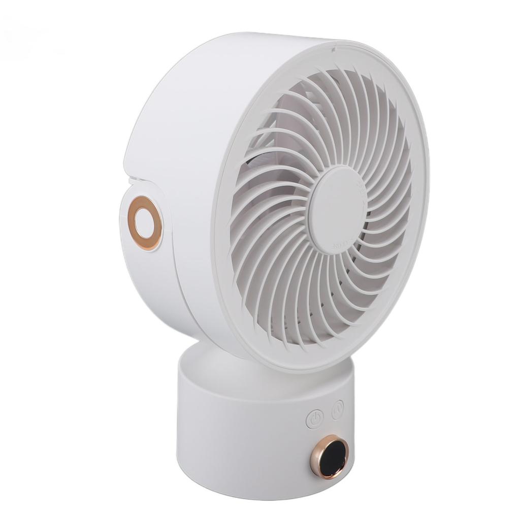 Circulator Desk Fan Battery Operated Portable USB Rechargeable Oscillating Table Fan with 4H Timer for Home Travel Camping