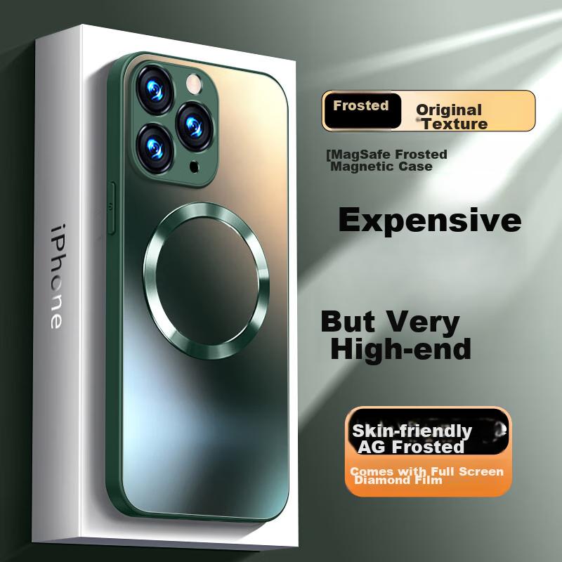 Case for Apple IPhone 11 Pro Max, IPhone 11 Pro Max Protective Cover, Magnetic Charging, Ultra-Thin, Full Protection, Shockproof,, Dark Green