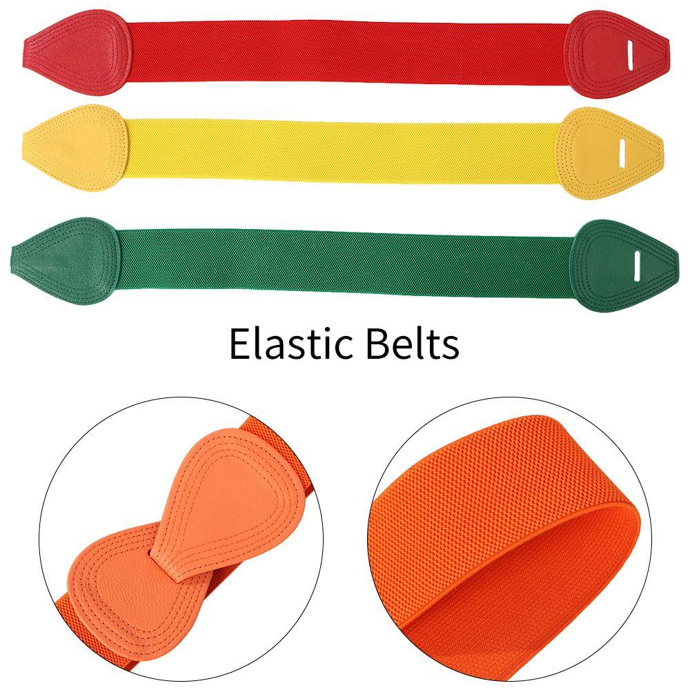 Women Wide Hook Casual Waist Strap Bowknot Waistband Waist Belts Elastic Belts