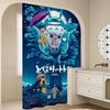 Kawaii T-Totoros Pattern Bathroom Shower Curtain Bathroom Partition Curtain Light Opaque Waterproof Material Bathroom