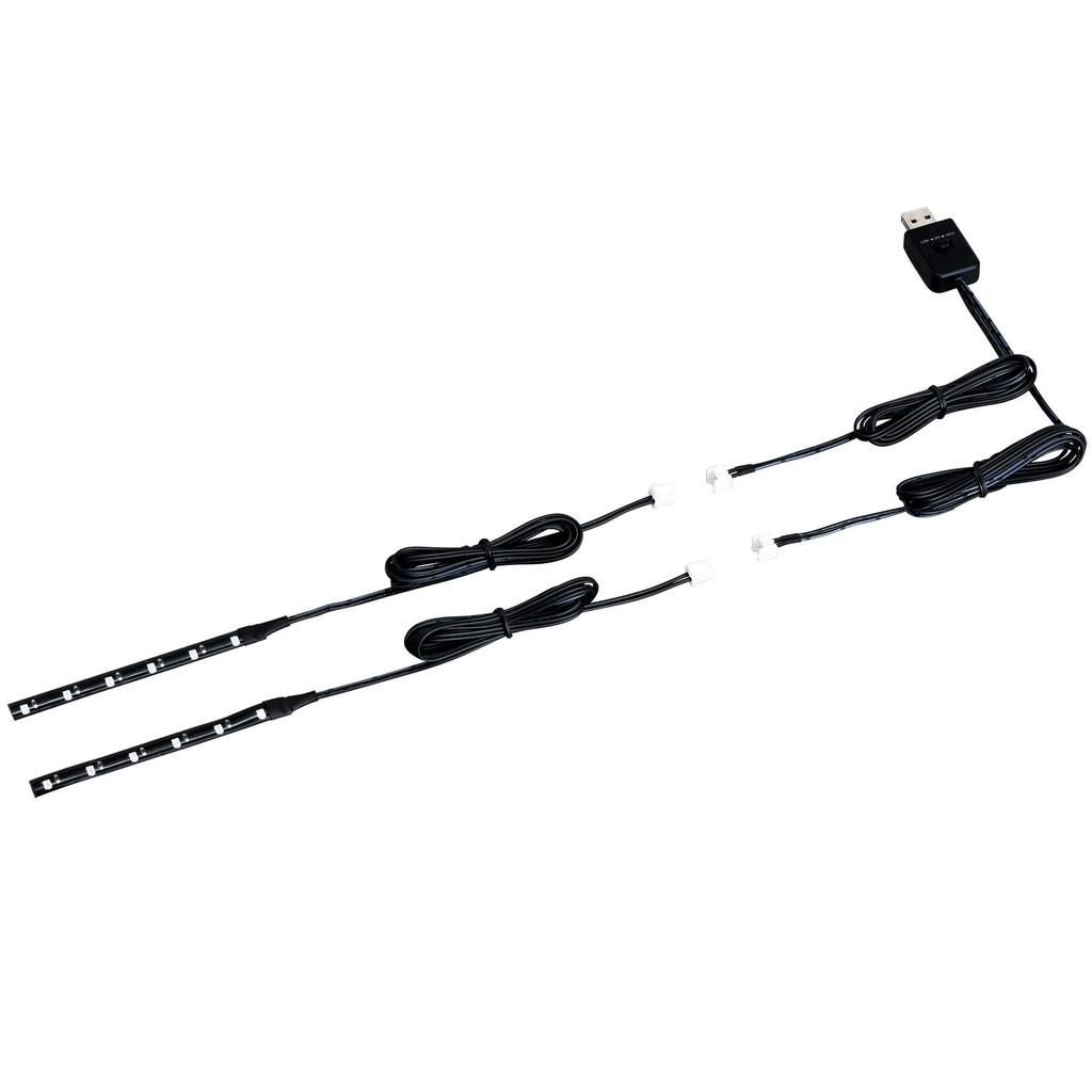 SEIWA Car Supplies Indoor LED Illumination Light USB Freestyle Illumination Blue LED 2 Pieces F301