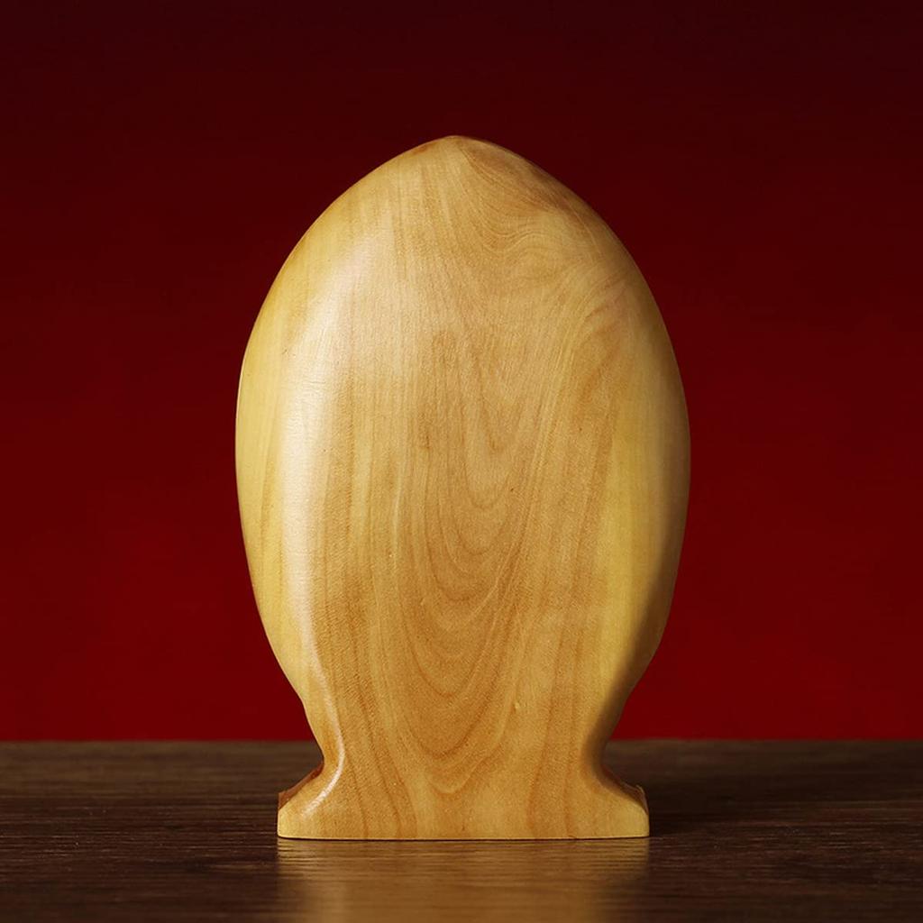 Boxwood Jizo Bodhisattva Miniature Buddha Statue, Mizuko Jizo, Lucky Charm, Wooden Carved Buddha Statue, Praying for Protection from Evil, Feng Shui,