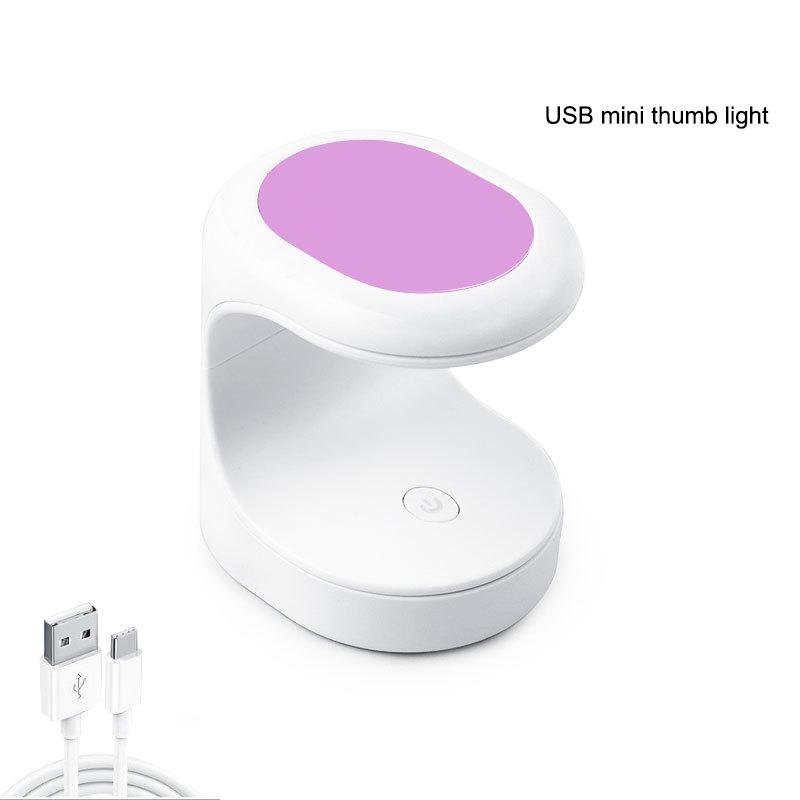 Mini Nail Dryer UV Lamp Manicure Machine Single Finger Nails Art Tool Gel Polish 16W Nail Dryer LED Lamp Manicure Tools With USB