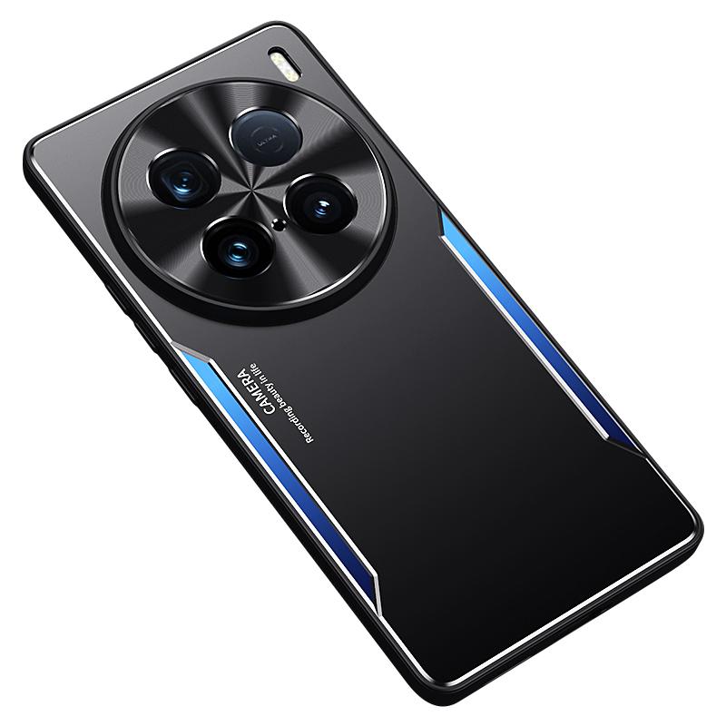 

For vivo X100 Ultra 5G Case Wholesale Aluminum Alloy+TPU Shockproof Phone Cover Blue