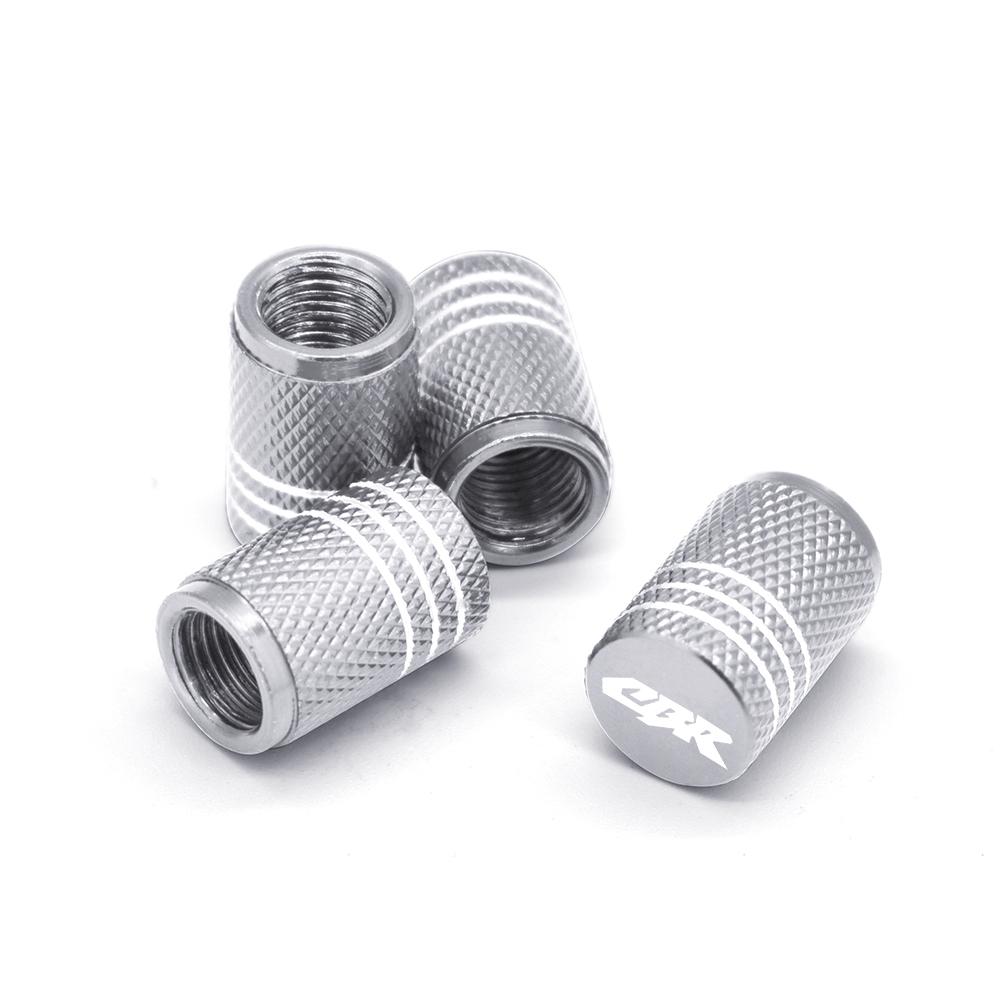 CBR Motorcycle Tire Valve Air Port Stem Cover Cap Plug CNC Aluminum Accessories For Honda CBR125 250 250R CBR600 F2 F3 F4 F4i
