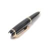 Great MONTBLANC Ballpoint Pen Meisterstck Classic Twist Type Black Gold Mens Used