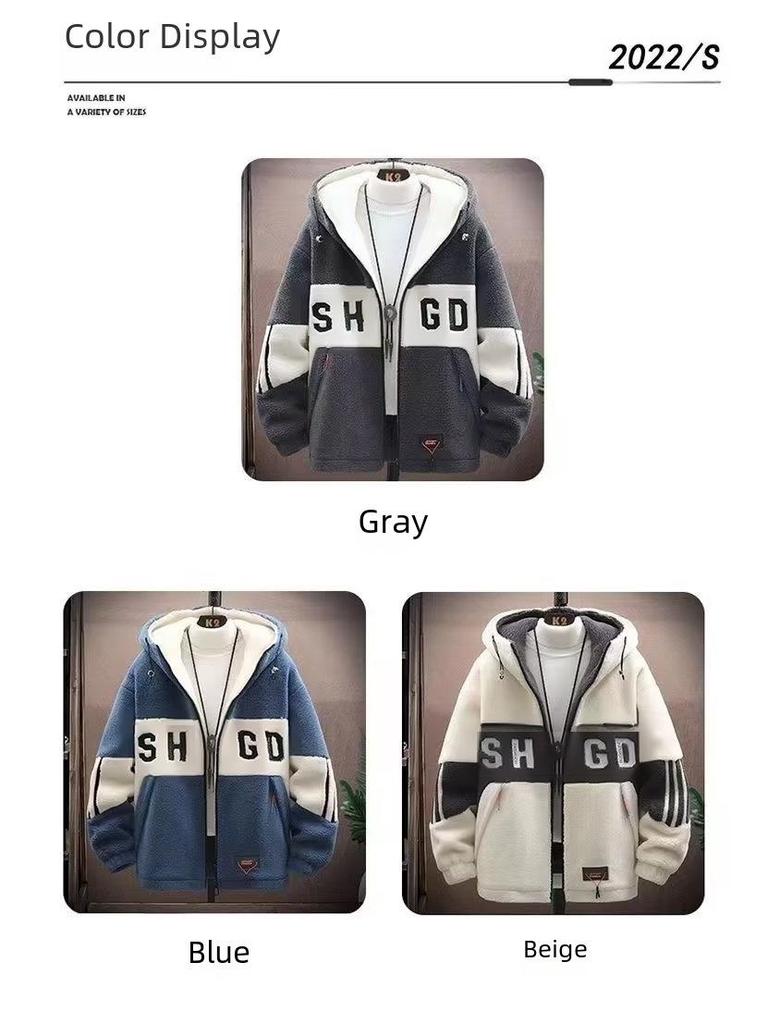 Steppjacke aus Lammleder 2023 - Herren Loose Fit für Herbst/Winter, geeignet für bis zu 200 lbs