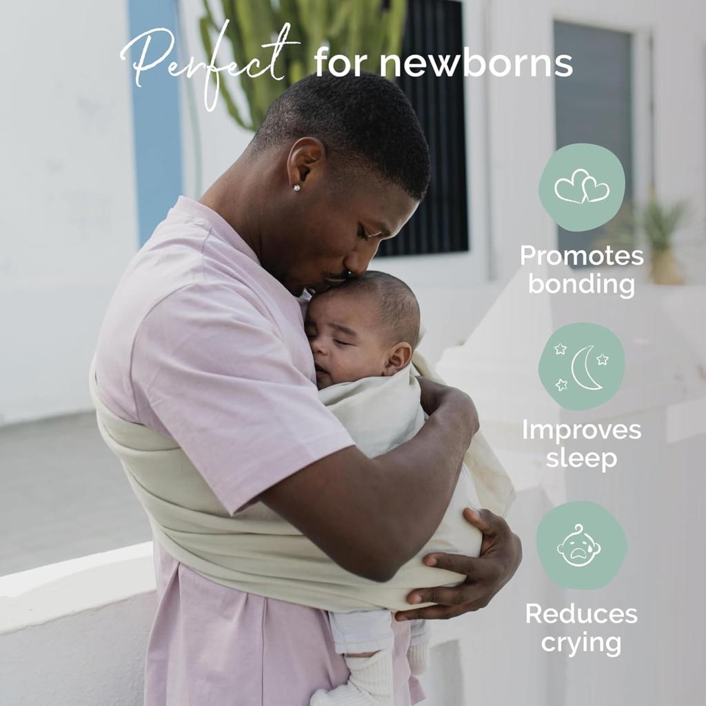 Boba Ring Sling Baby Carrier Newborn to Toddler Lightweight Breathable Baby Sling Carrier Hip Healthy Baby Carrier Sling Baby Wrap Carrier for Front