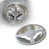 Japanese Stainless Steel Sink Drain Lid Cover Crescent Cross