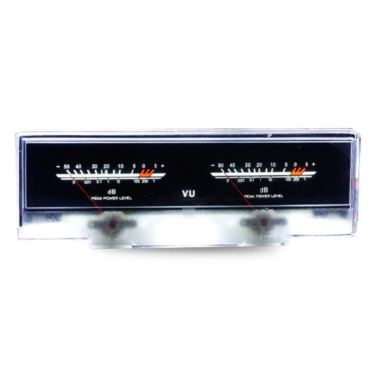 Accurate 2 Analog VU Meter Panel DB Sound Level Indicator for Amplifier Preamp