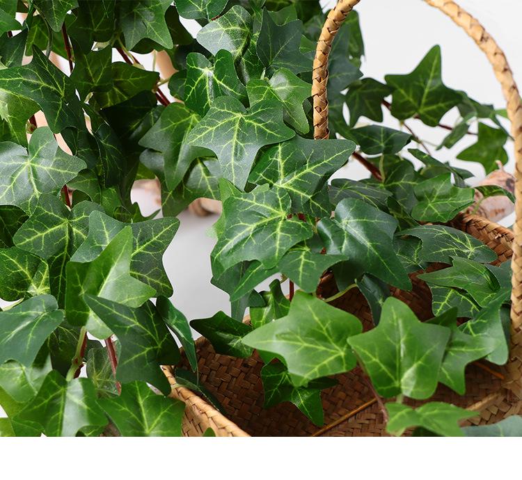 Artificial Ivy Wall-Hanging: Green Trailing Spider Plant Vines with Leaves