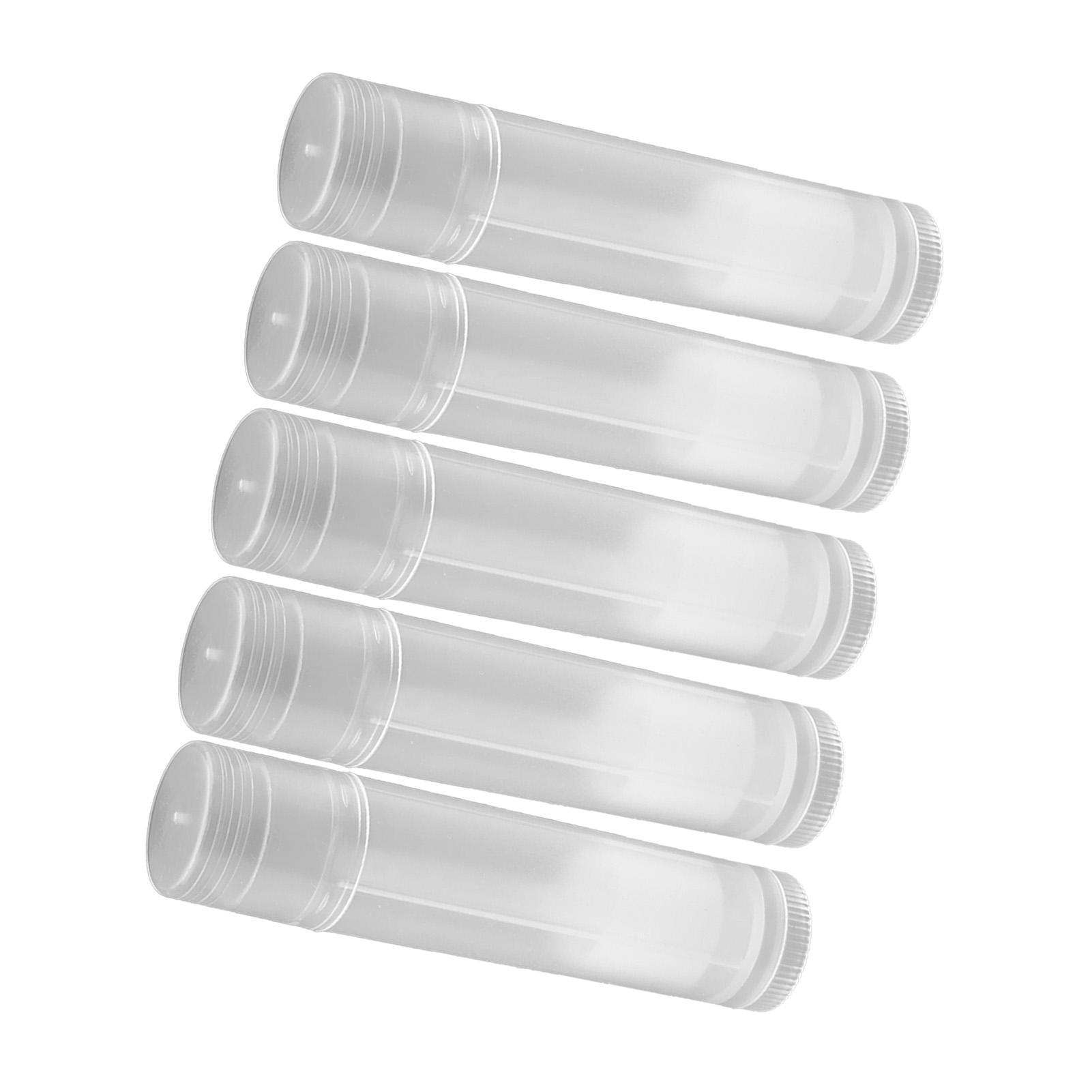

Pack of 100 5 ml empty lip gloss tubes, lip balm tube containers and lids, plastic lip tube lip holder with lip gloss storage holder for cosmetic