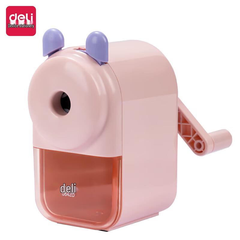 Deli Automatic Feed Hand-Crank Pencil Sharpener