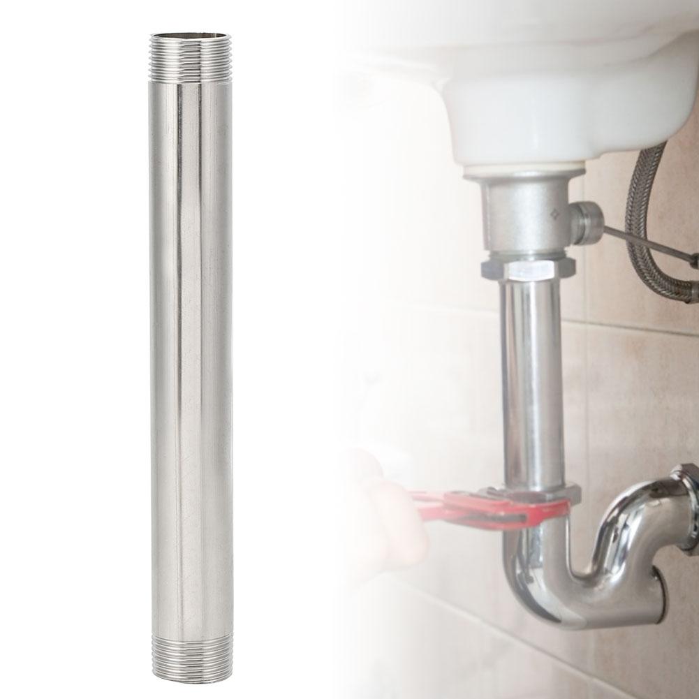 Stainless Steel Male Thread Screwed Pipe Nipple Connector Adapter Pipe Fittings 20cmG3/4 Male