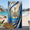 Asciugamano da Spiaggia con Stampa del Newcastle United Football, Asciugamano Grande Morbido ad Asciugatura Rapida per Spiaggia Campeggio Nuoto