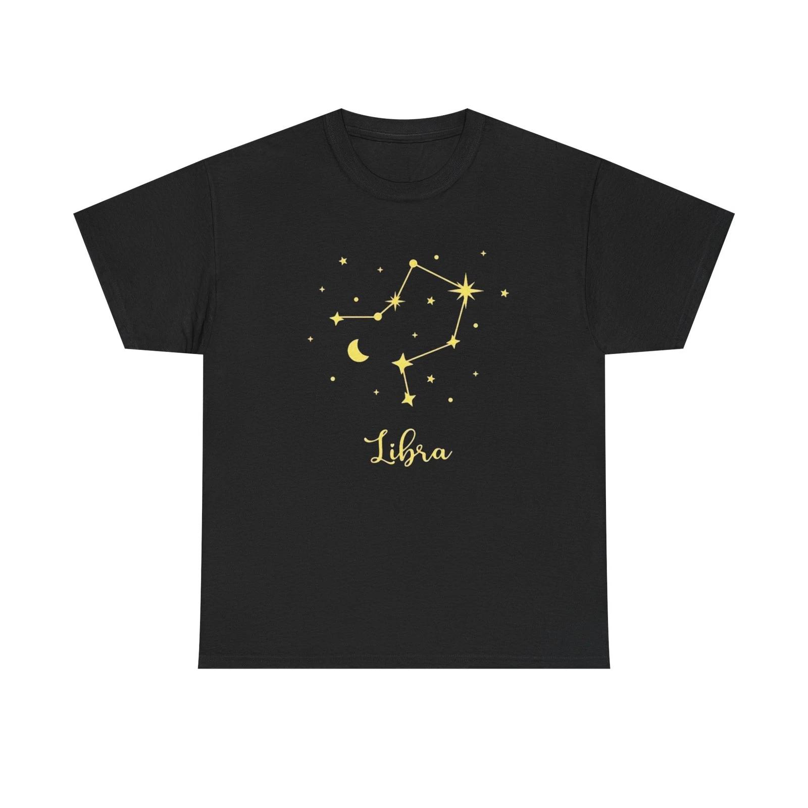 Libra Zodiac Constellation Unisex Heavy Cotton Tee 3XL