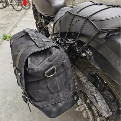 Retro Locomotive Side Bag Univerzální voděodolná boční taška Motocyklová plátěná taška Knight Saddle Bag