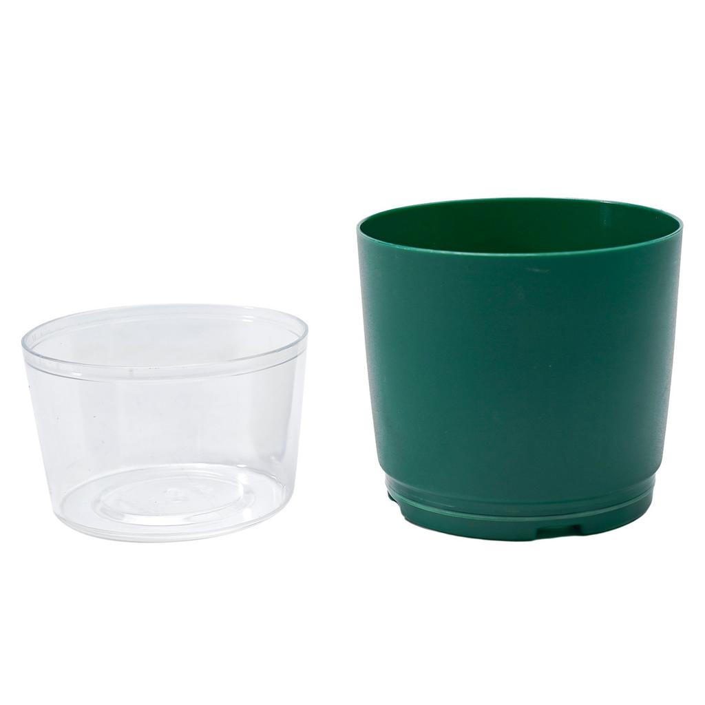 Blumentopf, 8,8 cm x 6,8 cm x 11,6 cm, Pflanztopf, Kunststoffharz