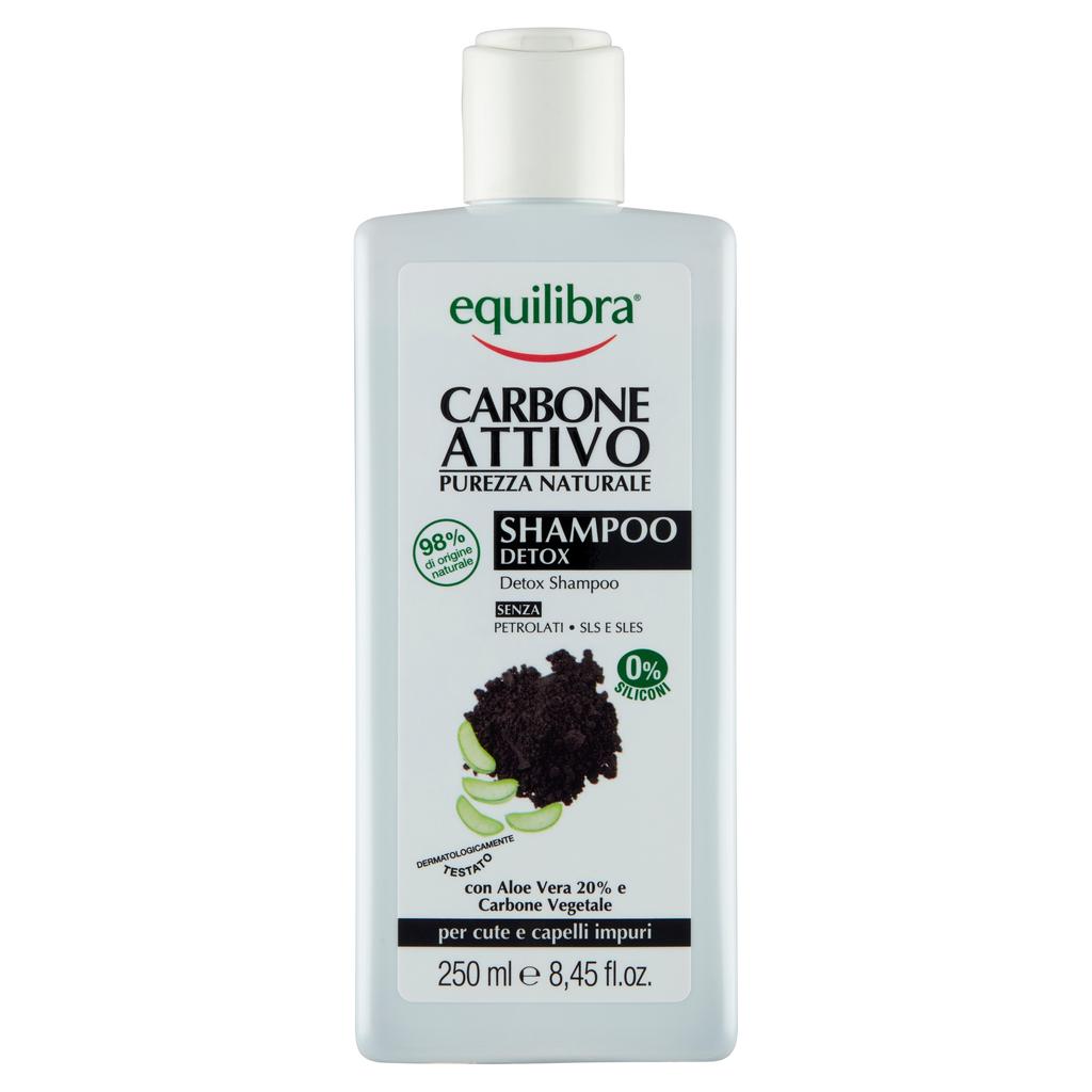 Equilibra Carbo Detox Shampoo Cleansing Shampoo With Activated Carbon 250Ml