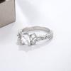 Novo anel para mulheres clássico brilhante AAA zircão anel moda jóias aniversário presente noivado jóias