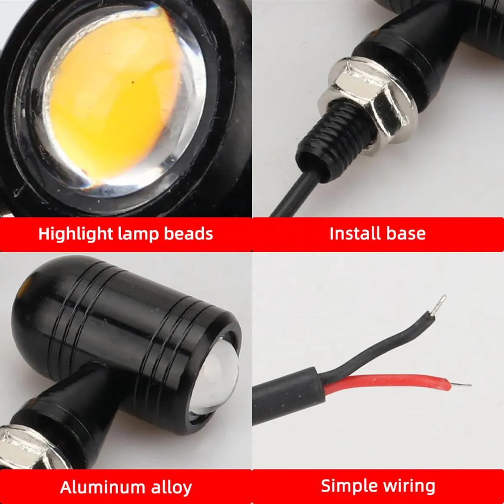 Hot Sale Lemombo Aluminum DC 12V 2 Lens Brightest Universal Mini LED Turn Signals for Motorcycles