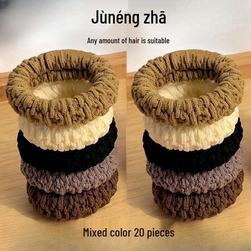 Thick & Wide High Elastic Hair Ties & Headbands - Durable for High Ponytails
